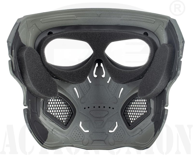 ACTIONUNION Airsoft Mask Full Face Skull Balaclava Face Mask Men Skeleton Mask Tactical Protective Paintball Mask Halloween Cosplay Costume - Image 3